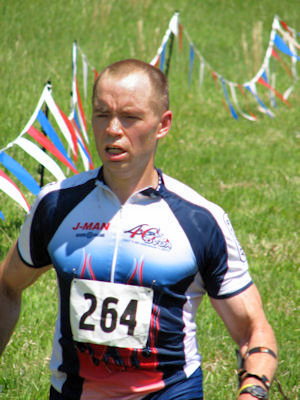 Clem McGrath finishing at Chasing the Star, photo by Julie Keim